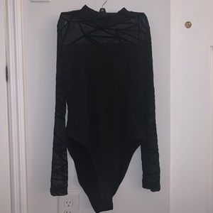 Long Sleeve Sheer Bodysuit